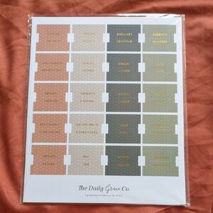 Daily Grace Co. Bible Tab Stickers — Neutral Earth Tone Set